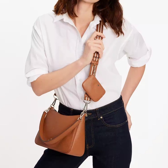 Kate Spade Rosie Shoulder Bag With Tech Attachment AirPod 
Warm Gingerbread 
NWT - Picture 8 of 16